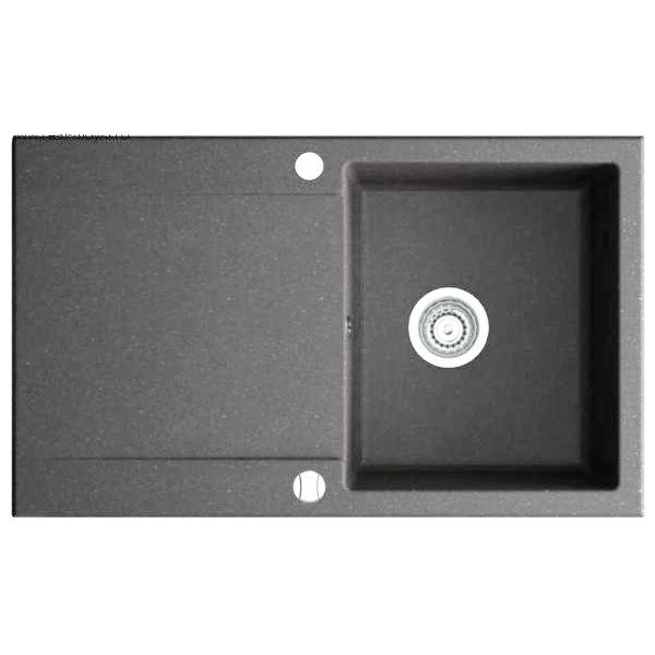 Мойка для кухни Marmorin Debra 1k 10 84х51 см искусственный камень Magranit серый 436 113 003