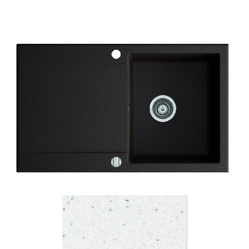 Мойка для кухни Marmorin Debra 1k 10 84х51 см искусственный камень Magranit белый 436 113 006