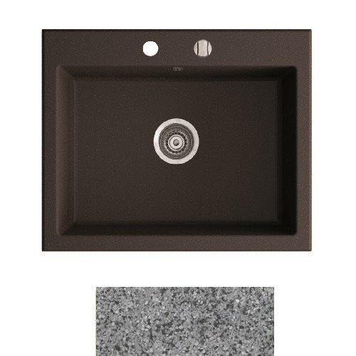 Мийка для кухні Marmorin Debra 1k 62х51 см штучний камінь Magranit сірий 436 103 003