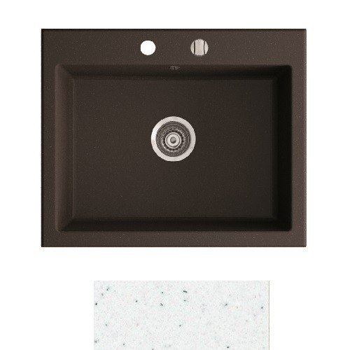 Мойка для кухни Marmorin Debra 1k 62х51 см искусственный камень Magranit белый 436 103 006