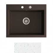 Мийка для кухні Marmorin Debra 1k 62х51 см штучний камінь Magranit білий 436 103 006