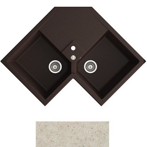 Мийка для кухні Marmorin Debra 2k 0,50 83х51 см штучний камінь Magranit пісочний 436 213 007