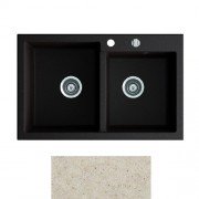 Мийка для кухні Marmorin Debra 2k 80х51 см штучний камінь Magranit пісочний 436 203 007