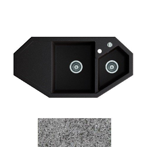 Мийка для кухні Marmorin Debra trapez 100х51 см штучний камінь Magranit сірий 436 613 003