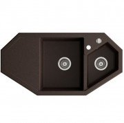 Мийка для кухні Marmorin Debra trapez 100х51 см штучний камінь Magranit коричневий 436 613 004