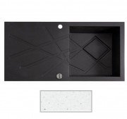 Мойка для кухни Marmorin Foorn II 1k 10 100х50 см искусственный камень Magranit белый 460 113 006