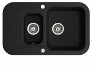 Мийка для кухні Marmorin Ignis 1,5k 10 77х47 см штучний камінь Magranit чорний 435 513 002