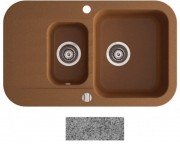 Мийка для кухні Marmorin Ignis 1,5k 10 77х47 см штучний камінь Magranit сірий 435 513 003