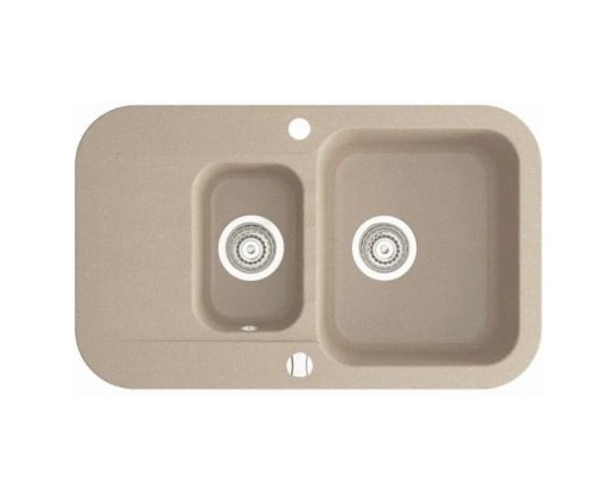 Мийка для кухні Marmorin Ignis 1,5k 10 77х47 см штучний камінь Magranit пісочний 435 513 007