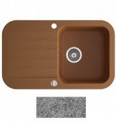 Мийка для кухні Marmorin Ignis 1k 10 77х47 см штучний камінь Magranit сірий 435 113 003