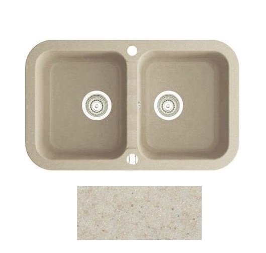 Мийка для кухні Marmorin Ignis 2k 77х47 см штучний камінь Magranit пісочний 435 203 007