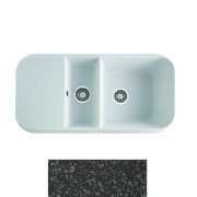 Мийка для кухні Marmorin Opal 1,5k 10 100х50 см штучний камінь Magranit чорний 440 513 002