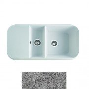 Мийка для кухні Marmorin Opal 1,5k 10 100х50 см штучний камінь Magranit сірий 440 513 003