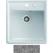 Мийка для кухні Marmorin Ewit 1k 59,5х63 см штучний камінь Magranit сірий 515 103 003