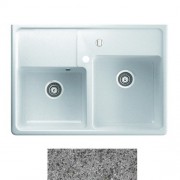 Мийка для кухні Marmorin Ewit 2k 89,5х63 см штучний камінь Magranit сірий 515 203 003