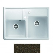 Мийка для кухні Marmorin Ewit 2k 89,5х63 см штучний камінь Magranit коричневий 515 203 004