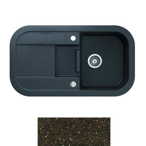 Мойка для кухни Marmorin Laver 1,5k 10 78х50 см искусственный камень Magranit коричневый 510 513 004