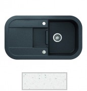 Мийка для кухні Marmorin Laver 1,5k 10 78х50 см штучний камінь Magranit білий 510 513 006