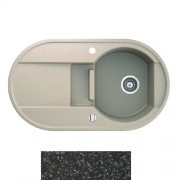 Мойка для кухни Marmorin Otago 1,5k 10 88х50 см искусственный камень Magranit черный 505 513 002