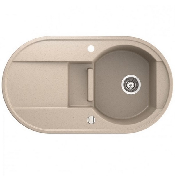 Мийка для кухні Marmorin Otago 1,5k 10 88х50 см штучний камінь Magranit пісочний 505 513 007