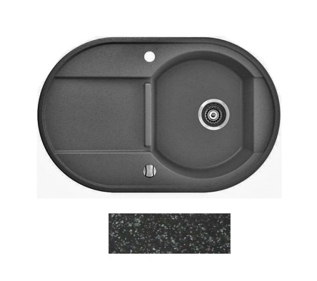 Мийка для кухні Marmorin Otago 1k 10 78х50 см штучний камінь Magranit чорний 505 113 002