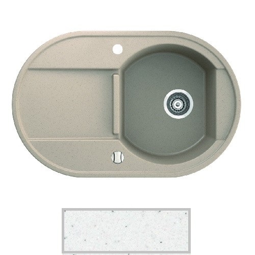 Мийка для кухні Marmorin Otago 1k 10 78х50 см штучний камінь Magranit білий 505 113 006