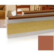 Плинтус для ковролина Salag 160 ПВХ кирпичный 161058