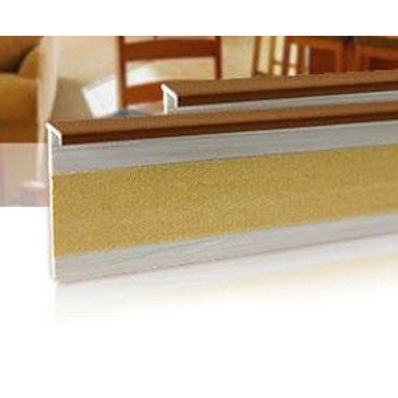 Плинтус для ковролина Salag 160 ПВХ светло-коричневый 161057