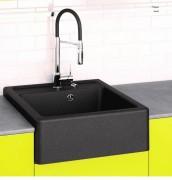 Мийка для кухні Marmorin Ewit 1k 59,5х63 см штучний камінь Magranit чорний 515 103 002