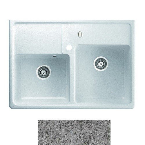 Мойка для кухни Marmorin Ewit 2k 89,5х63 см искусственный камень Magranit серый 515 203 003