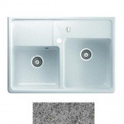 Мийка для кухні Marmorin Ewit 2k 89,5х63 см штучний камінь Magranit сірий 515 203 003