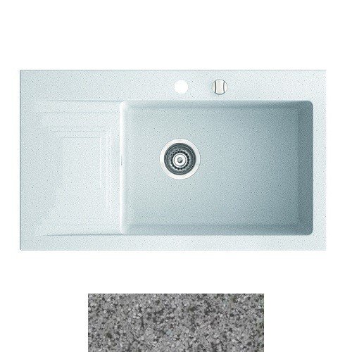 Мойка для кухни Marmorin Halit 1k 0,50 80х47 см искусственный камень Magranit серый 520 113 003