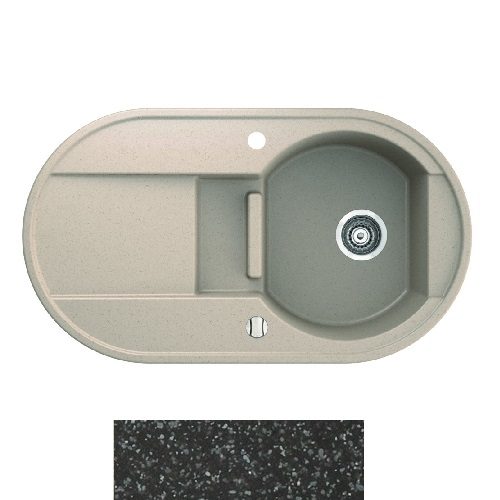 Мойка для кухни Marmorin Otago 1,5k 10 88х50 см искусственный камень Magranit черный 505 513 002