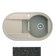 Мийка для кухні Marmorin Otago 1,5k 10 88х50 см штучний камінь Magranit чорний 505 513 002