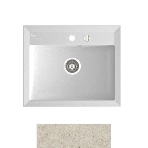 Мойка для кухни Marmorin Ivo 60х50 см искусственный камень Magranit песочный 718 103 007
