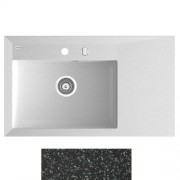 Мойка для кухни Marmorin Ivo 84,3х49,3 см искусственный камень Magranit черный 710 113 002