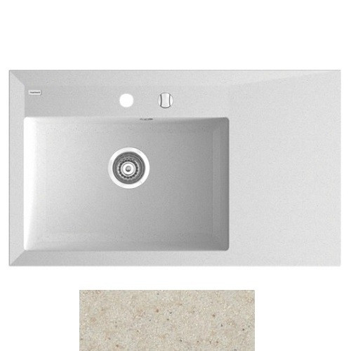 Мойка для кухни Marmorin Ivo 84,3х49,3 см искусственный камень Magranit песочный 710 113 007
