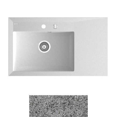 Мийка для кухні Marmorin Ivo 85х50 см штучний камінь Magranit сірий 718 113 003