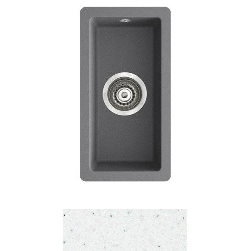 Мойка для кухни Marmorin Lando 0,5k 22х42 см искусственный камень Magranit белый 709 100 006