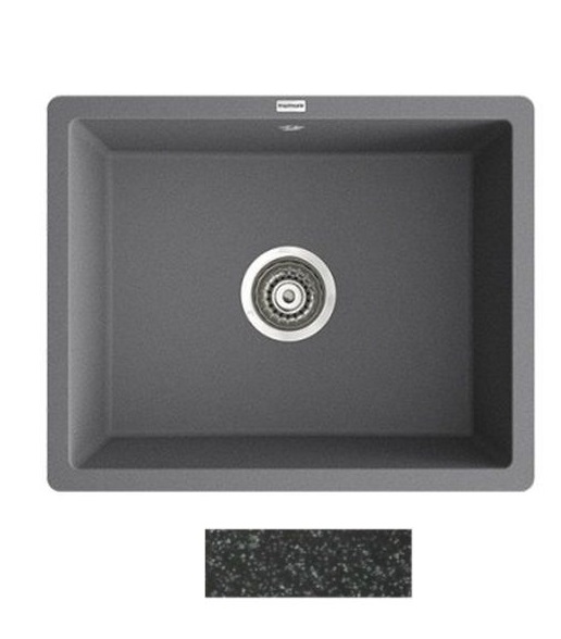 Мойка для кухни Marmorin Lando 1k 52х42 см искусственный камень Magranit черный 709 103 002