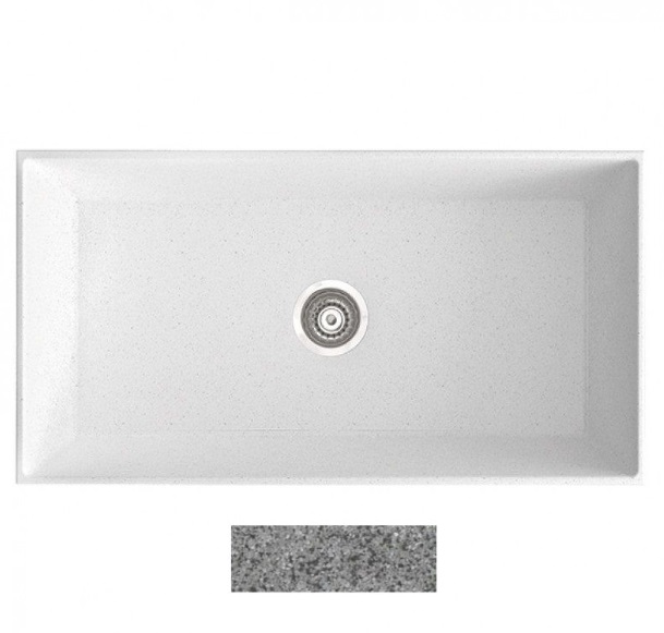 Мойка для кухни Marmorin Olwin 1k 87х45 см искусственный камень Magranit серый 525 103 003