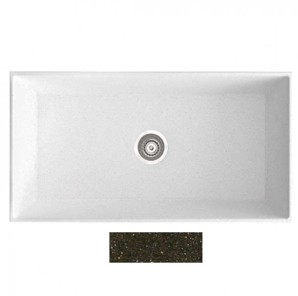 Мойка для кухни Marmorin Olwin 1k 87х45 см искусственный камень Magranit коричневый 525 103 004