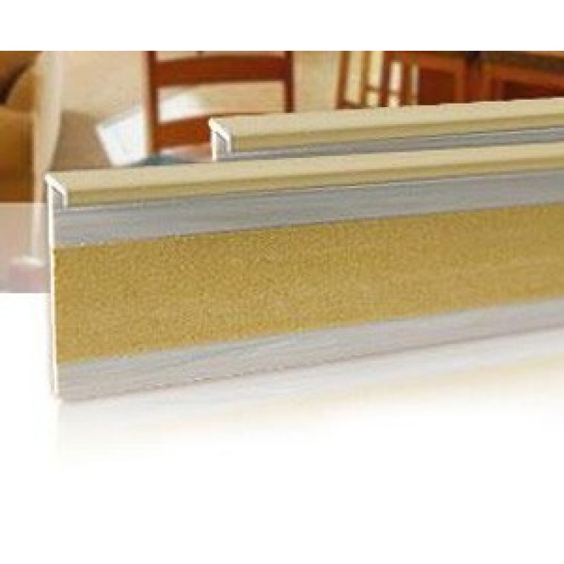 Плинтус для ковролина Salag 160 ПВХ бежевый 161049