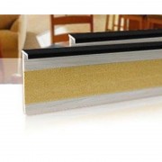 Плінтус для ковроліну Salag 160 ПВХ чорний 161024