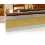 Плинтус для ковролина Salag 160 ПВХ темно-коричневый 161010