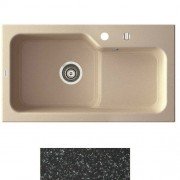 Мийка для кухні Marmorin Ako 1,5k 80х45 см штучний камінь Magranit чорний 711 113 002