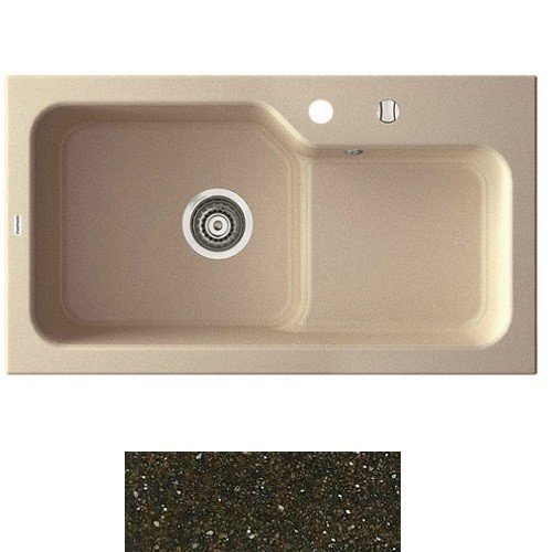 Мийка для кухні Marmorin Ako 1,5k 80х45 см штучний камінь Magranit коричневий 711 113 004