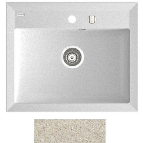 Мойка для кухни Marmorin Ivo 59,3х49,3 см искусственный камень Magranit песочный 710 103 007