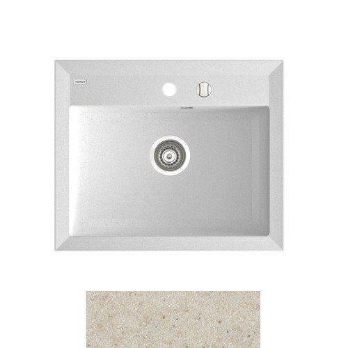 Мийка для кухні Marmorin Ivo 60х50 см штучний камінь Magranit пісочний 718 103 007