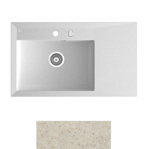 Мойка для кухни Marmorin Ivo 85х50 см искусственный камень Magranit песочный 718 113 007